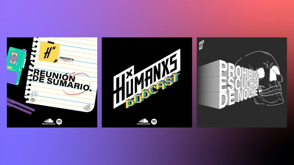 Portada con las tapas de nuestros podcast.