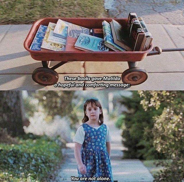 Matilda volviendo de la Biblioteca