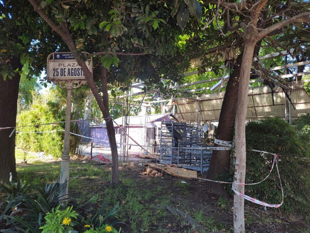 El Galpón de Ortúzar después de la demolición.